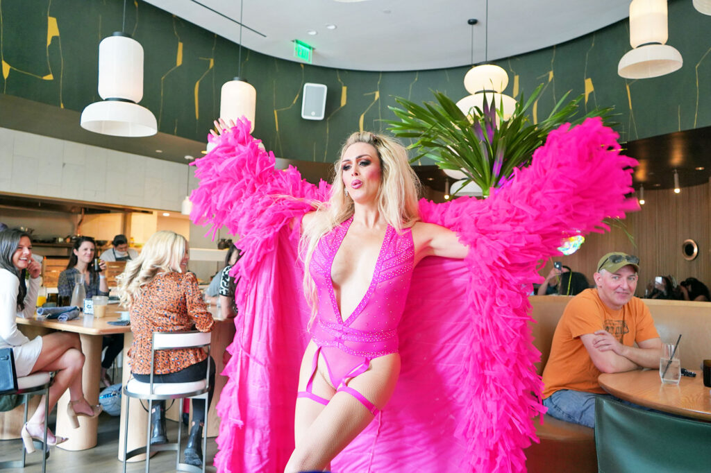 Virgin Hotels drag brunch creative